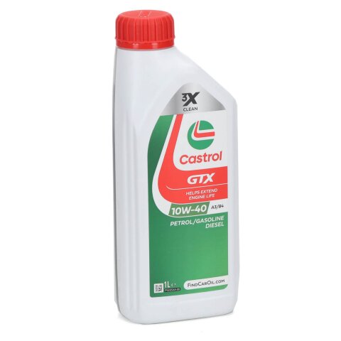 Castrol Motoröl, 10W-40, GTX A3/B4, 1l-Flasche