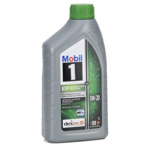 Mobil Motoröl, 0W-20, 1 ESP X2, 1l-Flasche