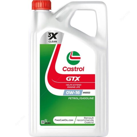 Castrol Motoröl, 0W-16, GTX, 5l-Kanister