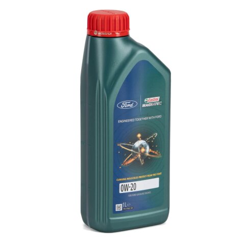 Original Ford Motoröl, Castrol Magnatec, 0W-20, 1L  Flasche