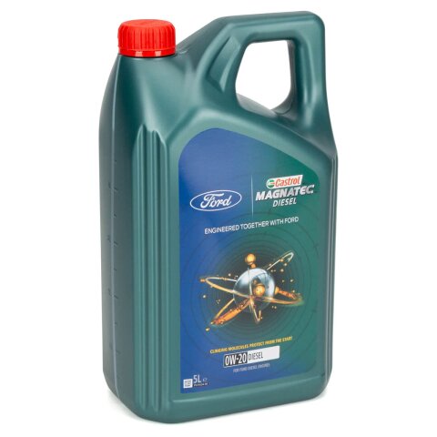 Original Ford Motoröl, Castrol Magnatec Diesel, 0W-20, 5L Kanister